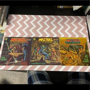 Vintage masters of the universe books